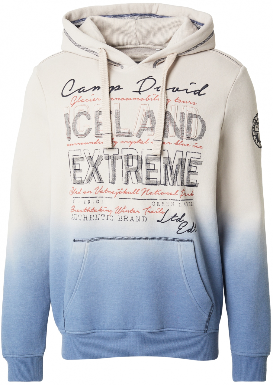 CAMP DAVID Mikina  svetlomodrá / kamenná / svetločervená / čierna