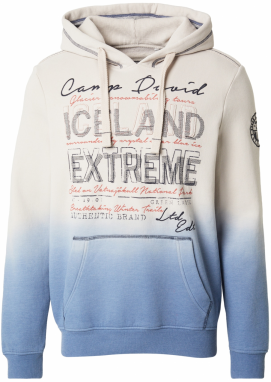 CAMP DAVID Mikina  svetlomodrá / kamenná / svetločervená / čierna