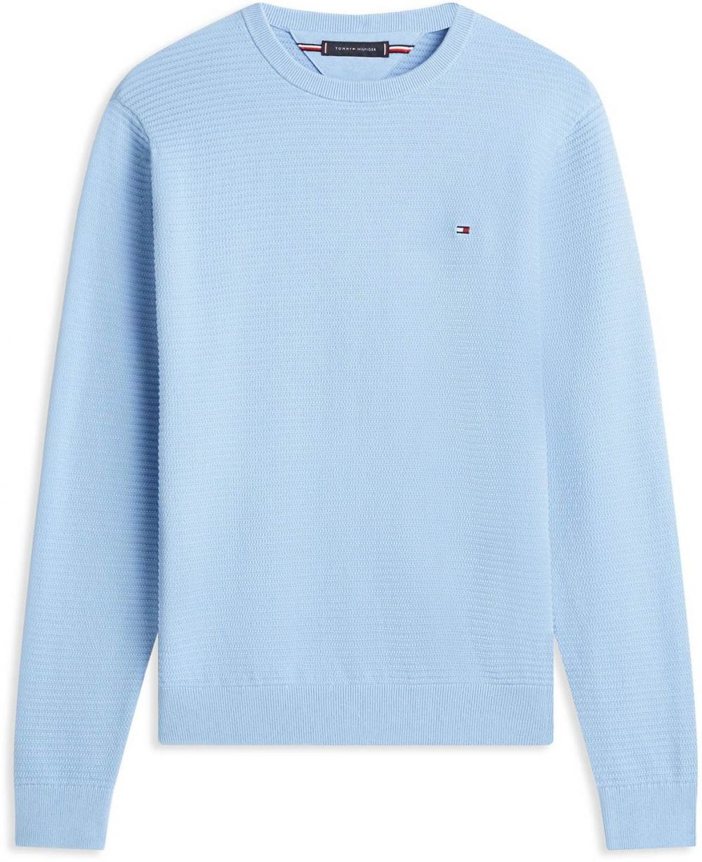 TOMMY HILFIGER Sveter 'SEASONAL'  námornícka modrá / nebesky modrá / červená / biela