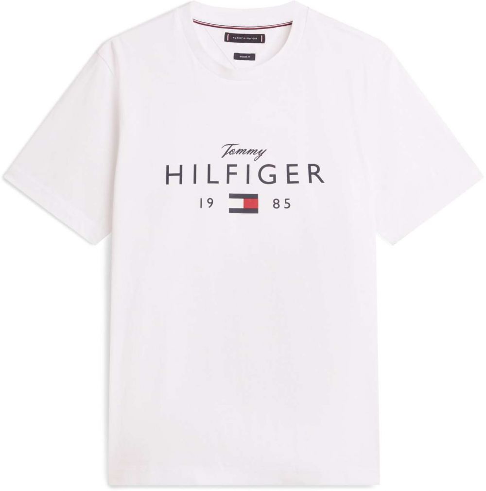 TOMMY HILFIGER Tričko 'BRAND LOVE'  námornícka modrá / červená / biela