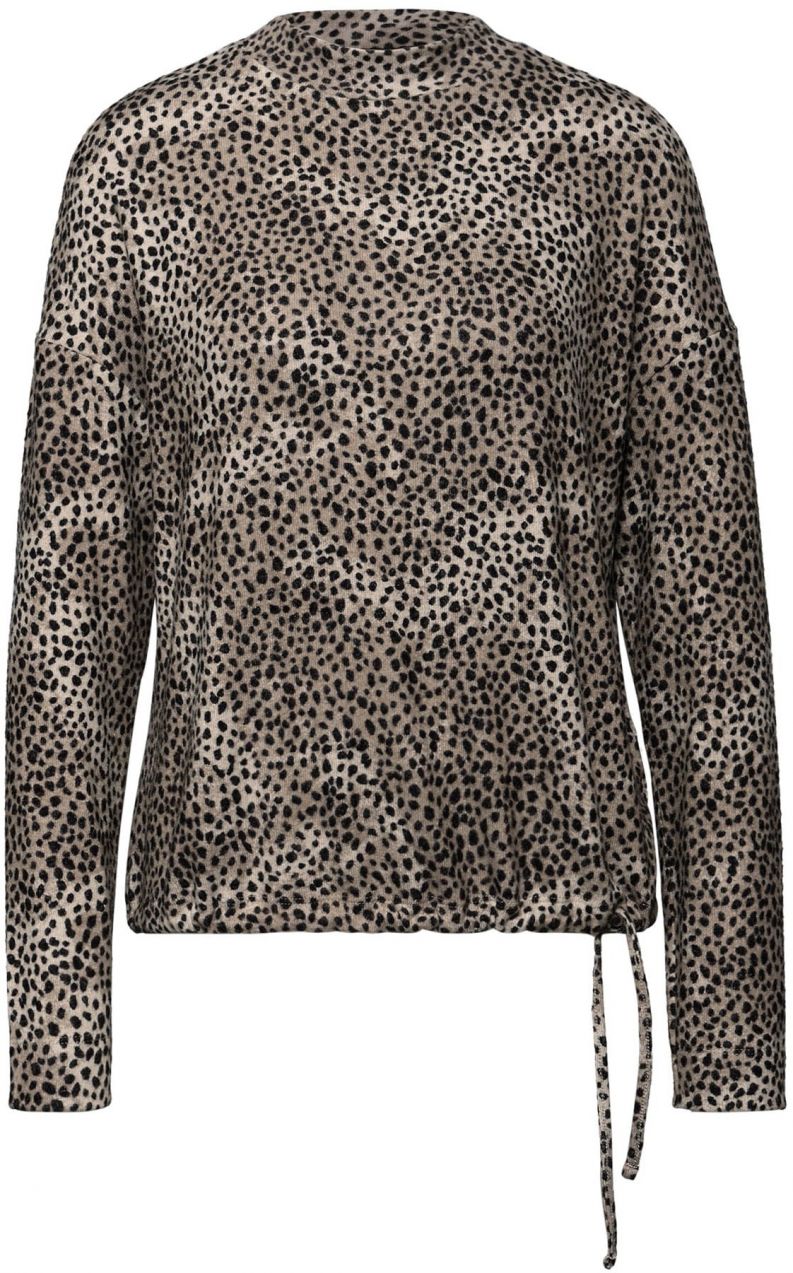 STREET ONE Tričko  béžová / svetlobéžová / tmavohnedá