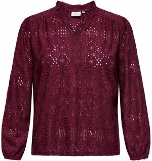 ONLY Carmakoma Blúzka 'CARLUZIA'  vínovo červená