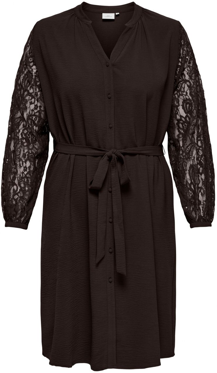 ONLY Carmakoma Košeľové šaty 'CARKAMMY'  čierna