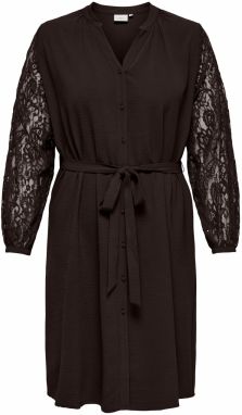 ONLY Carmakoma Košeľové šaty 'CARKAMMY'  čierna