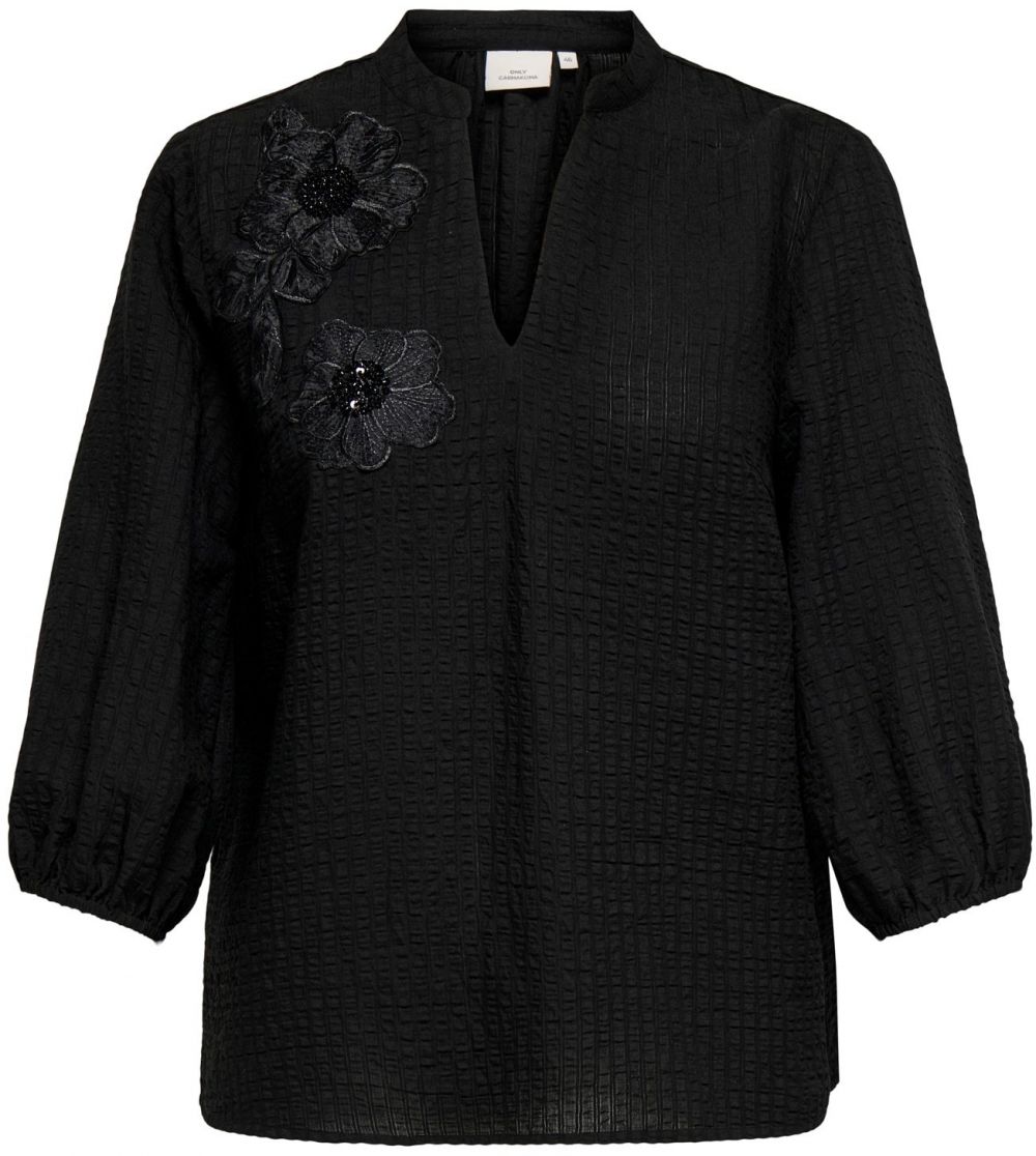 ONLY Carmakoma Blúzka 'CARLYNE'  čierna