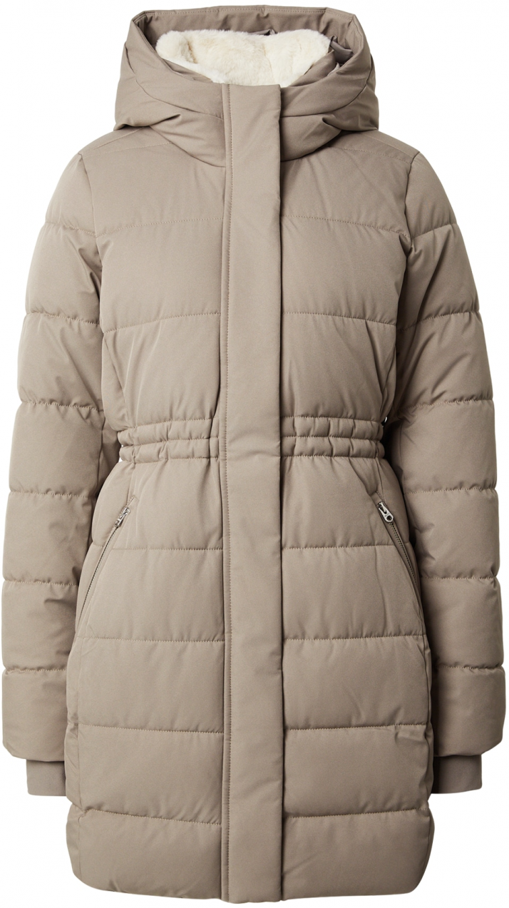 HOLLISTER Zimná parka  hnedá melírovaná