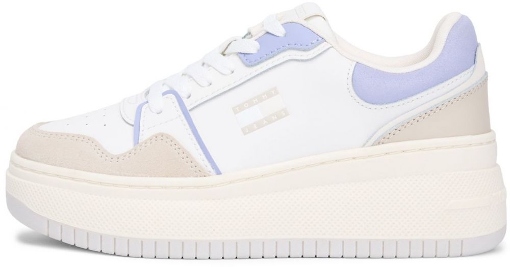 Tommy Jeans Nízke tenisky  béžová / nebielená / levanduľová