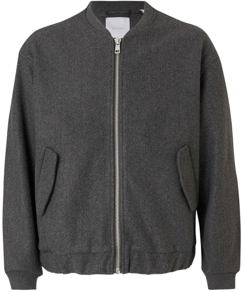 Only & Sons Prechodná bunda 'ONSWORF'  sivá melírovaná
