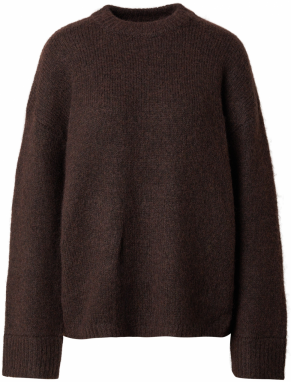 TOPSHOP Sveter 'KILLE'  tmavohnedá