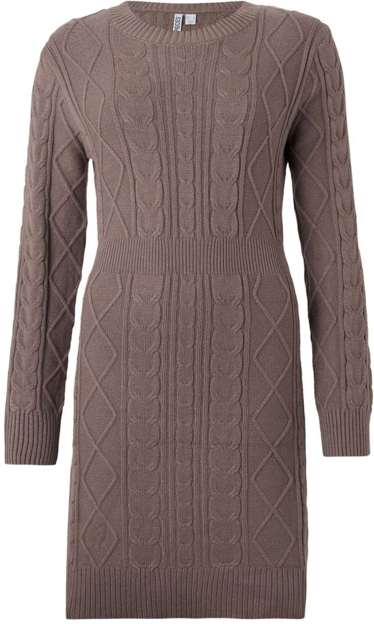 PIECES Pletené šaty 'PCRORY'  mokka