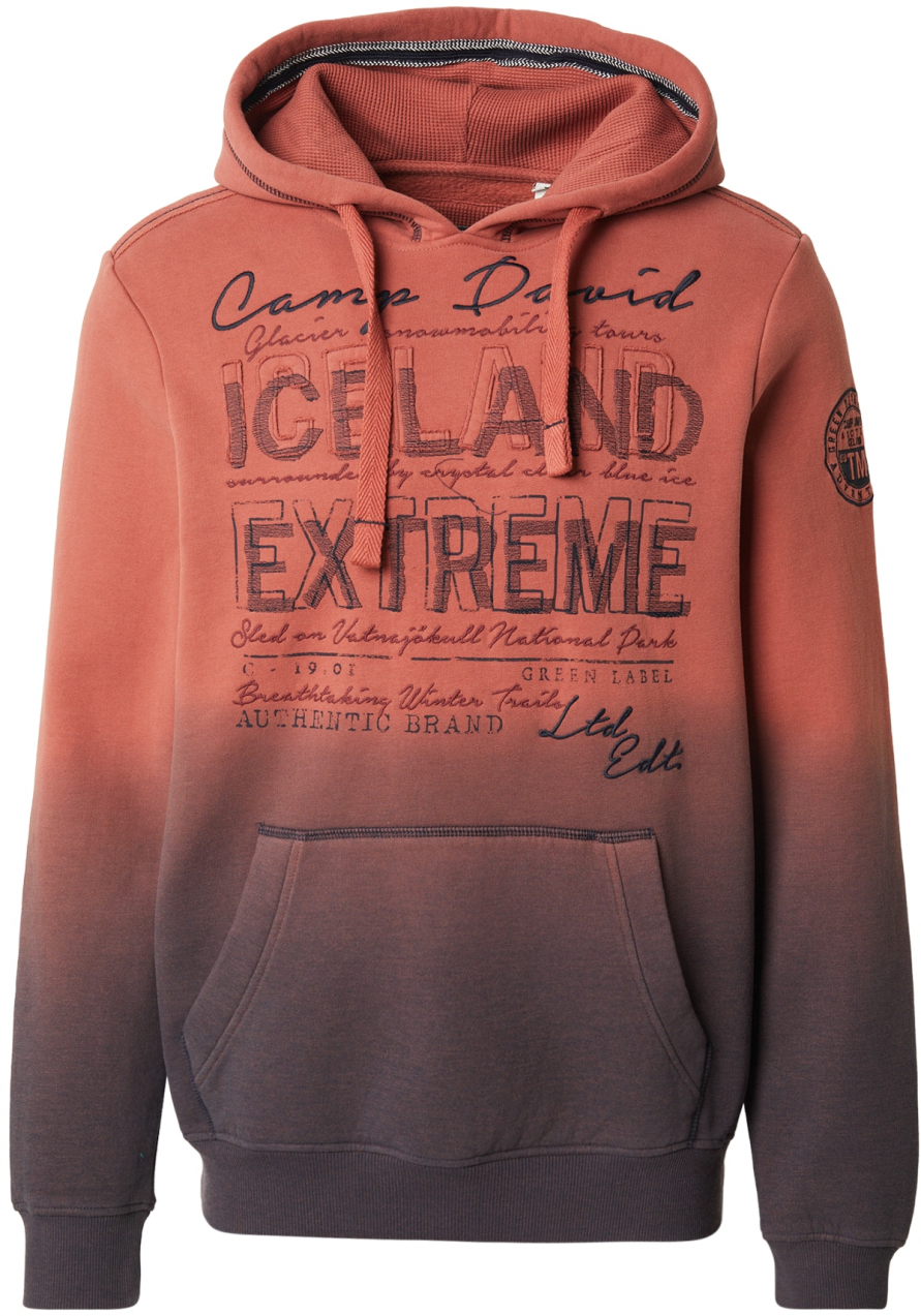 CAMP DAVID Mikina  námornícka modrá / svetločervená / tmavočervená