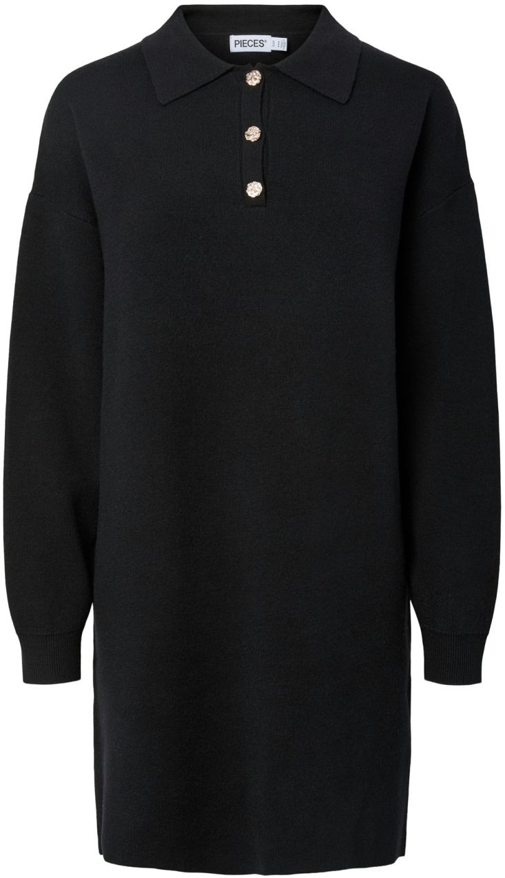 PIECES Pletené šaty 'PCJASSY'  čierna