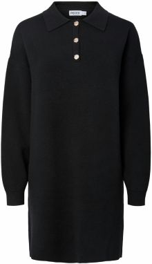 PIECES Pletené šaty 'PCJASSY'  čierna