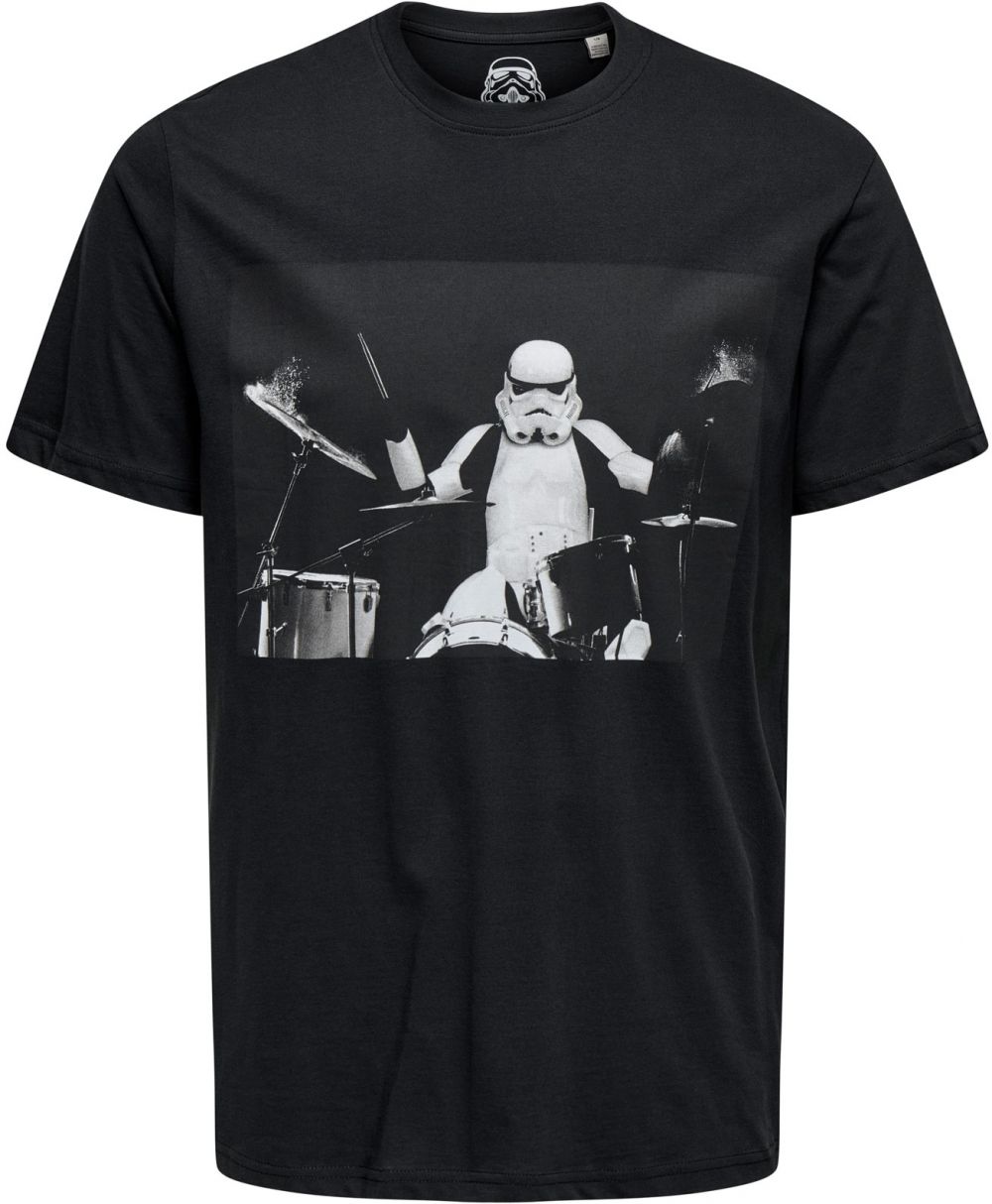 Only & Sons Tričko 'ONSSTORMTROOPER'  čierna / biela