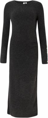 VERO MODA Pletené šaty 'VMHANZO'  čierna melírovaná