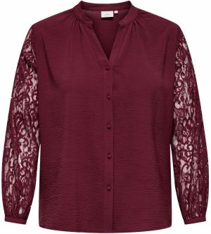 ONLY Carmakoma Blúzka 'CARKAMMY'  vínovo červená