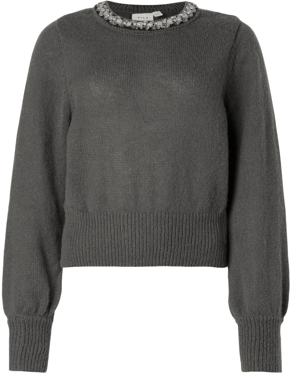VILA Sveter 'VIALICE'  tmavosivá