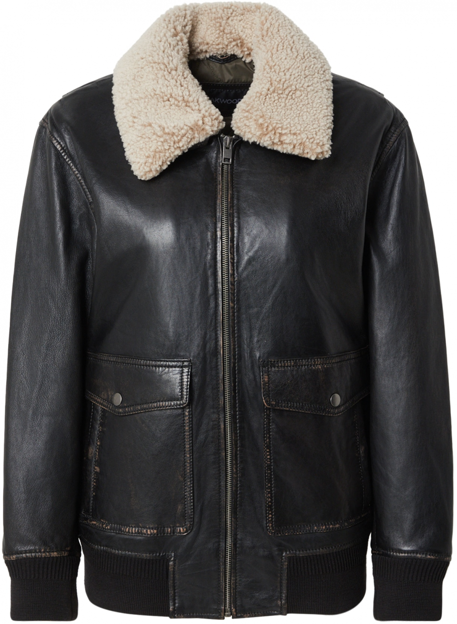 OAKWOOD Prechodná bunda 'JACKY'  béžová / čierna