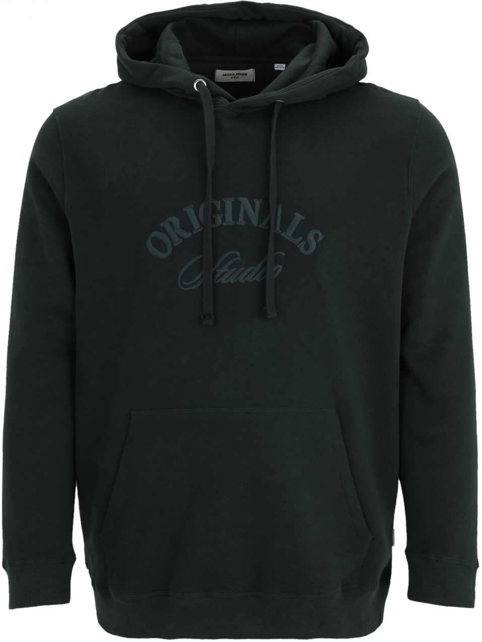 Jack & Jones Plus Mikina 'JORBLEECKER'  tmavozelená