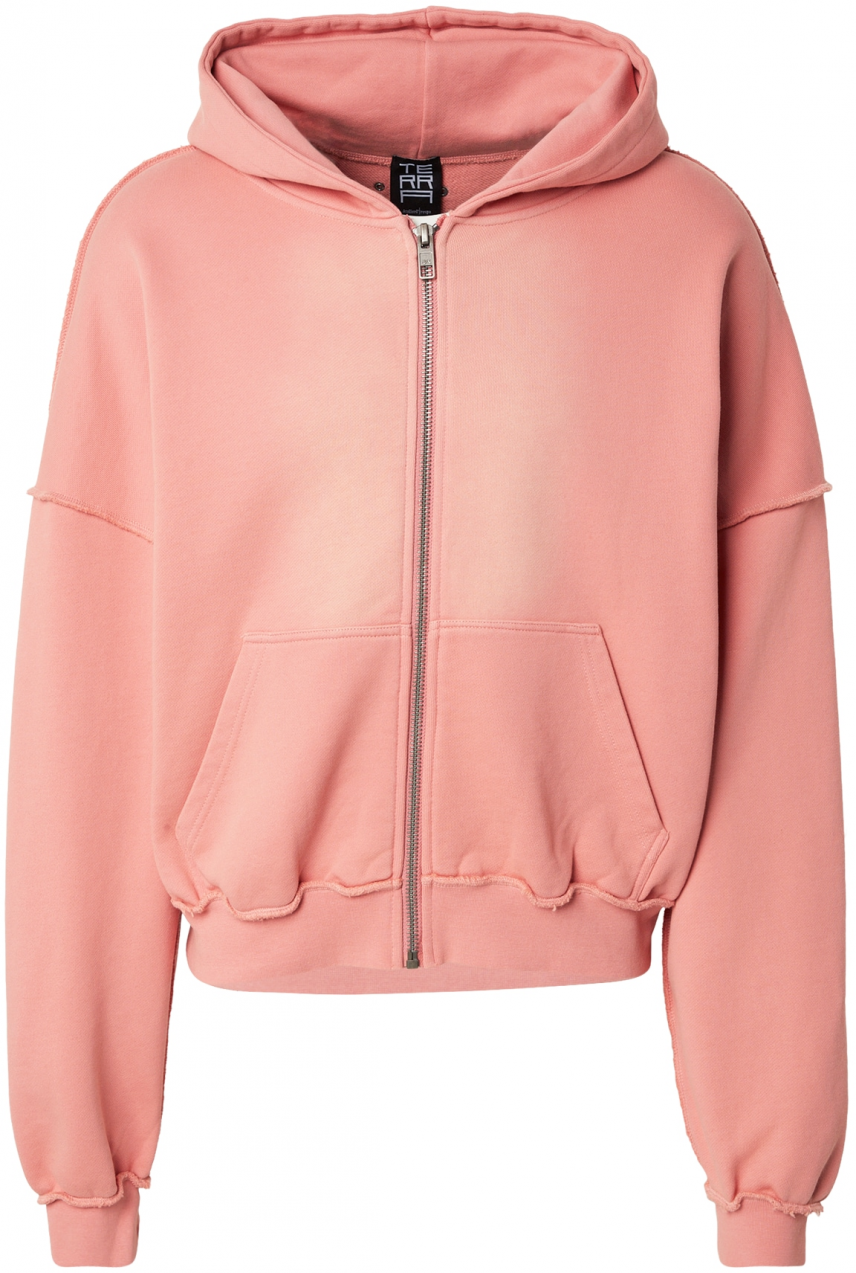 Atelier de roupa Tepláková bunda 'ACRONYM'  ružová / biela