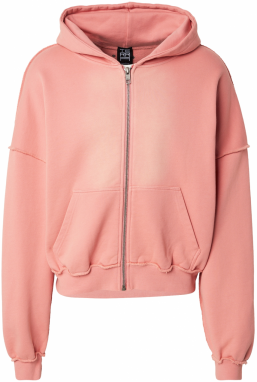 Atelier de roupa Tepláková bunda 'ACRONYM'  ružová / biela