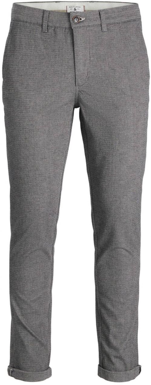 JACK & JONES Chino nohavice 'JPSTMarco JJFury'  sivá melírovaná