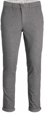 JACK & JONES Chino nohavice 'JPSTMarco JJFury'  sivá melírovaná