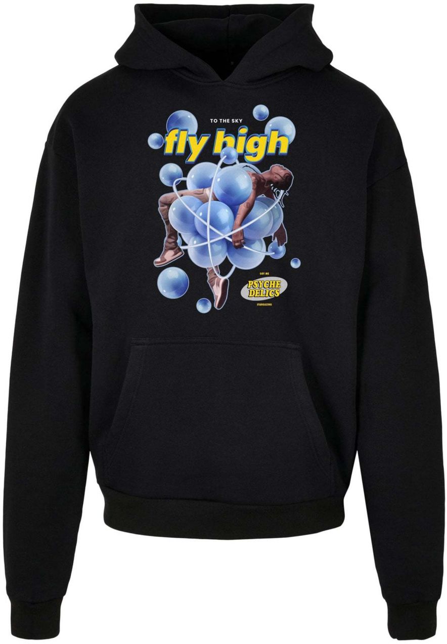 Mister Tee Mikina 'Psychadellic'  kráľovská modrá / žltá / čierna / biela