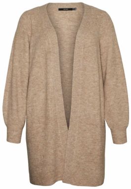 Vero Moda Curve Kardigán 'VMRUBELLEFILE'  béžová melírovaná