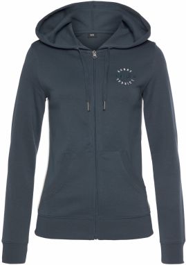 H.I.S Tepláková bunda  jedľová / čierna / biela