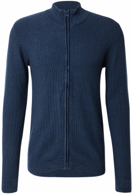 INDICODE JEANS Kardigán 'Marland'  námornícka modrá