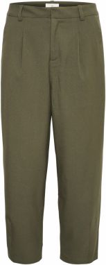 Kaffe Plisované nohavice 'KAMerle'  kaki