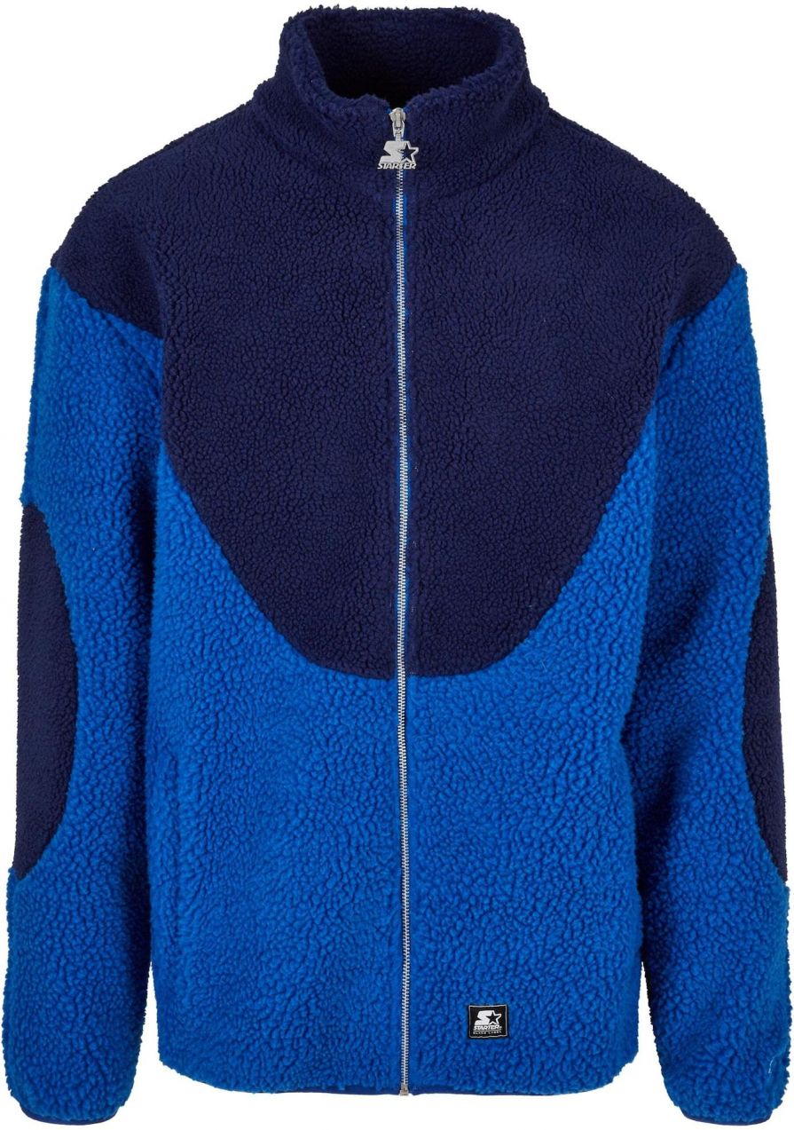 Starter Flisová bunda  modrá / tmavomodrá / biela