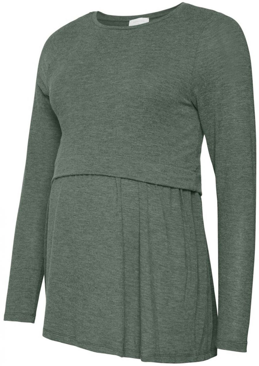 MAMALICIOUS Tričko 'MLANABELLA'  tmavozelená