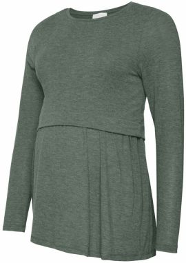 MAMALICIOUS Tričko 'MLANABELLA'  tmavozelená