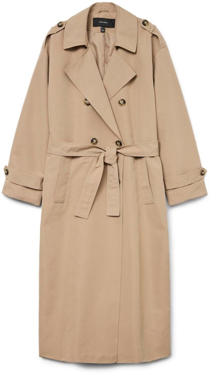 VERO MODA Prechodný kabát 'VMChloe'  tmavobéžová