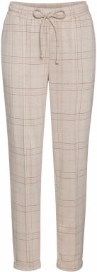 VIVANCE Nohavice s pukmi  svetlobéžová / čokoládová / ružová