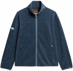 Superdry Flisová bunda  námornícka modrá