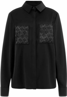 GUESS Blúzka 'MARGUERITE'  čierna / strieborná