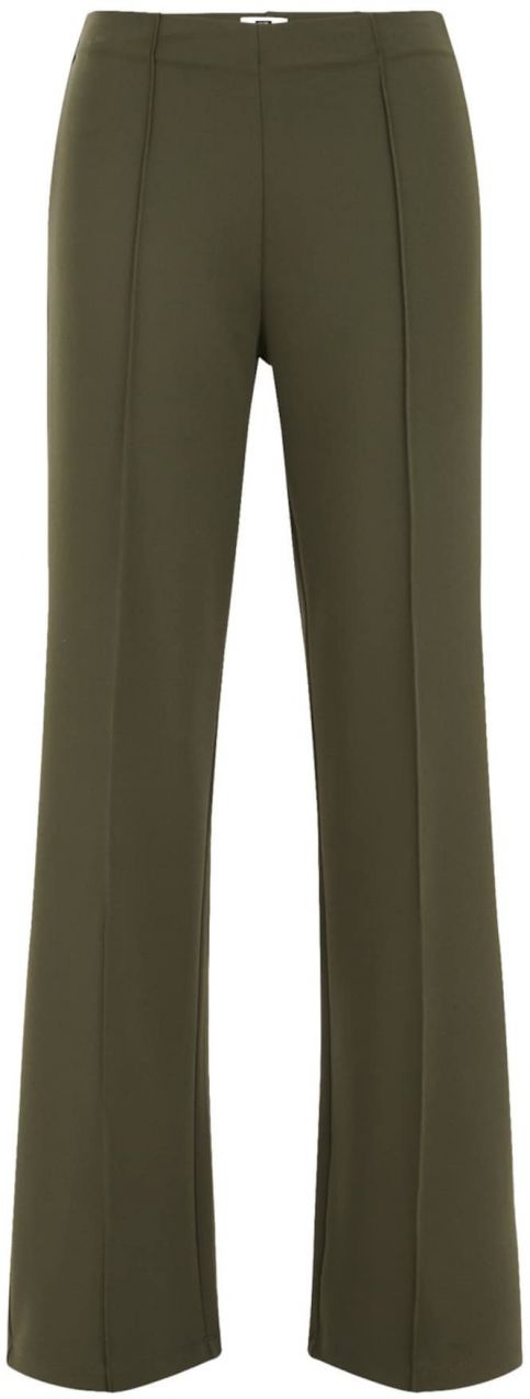 WE Fashion Nohavice s pukmi  olivová