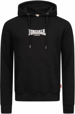 LONSDALE Mikina 'Beetham'  čierna / biela