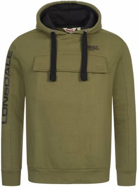 LONSDALE Mikina 'Rushen'  olivová / čierna