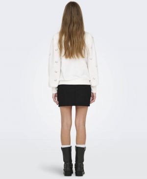 ONLY Mikina 'ONLFemme'  biela