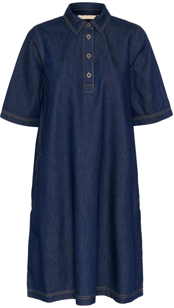 CULTURE Košeľové šaty 'Winnie Arpa'  námornícka modrá