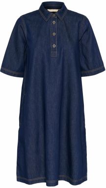 CULTURE Košeľové šaty 'Winnie Arpa'  námornícka modrá