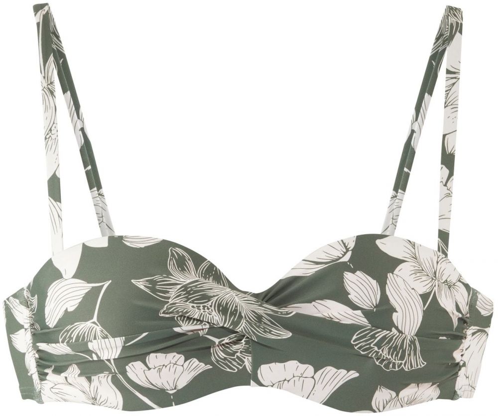 s.Oliver Bikinový top 'LM'  béžová / olivová