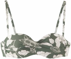 s.Oliver Bikinový top 'LM'  béžová / olivová