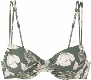 s.Oliver Bikinový top 'LM'  béžová / zelená