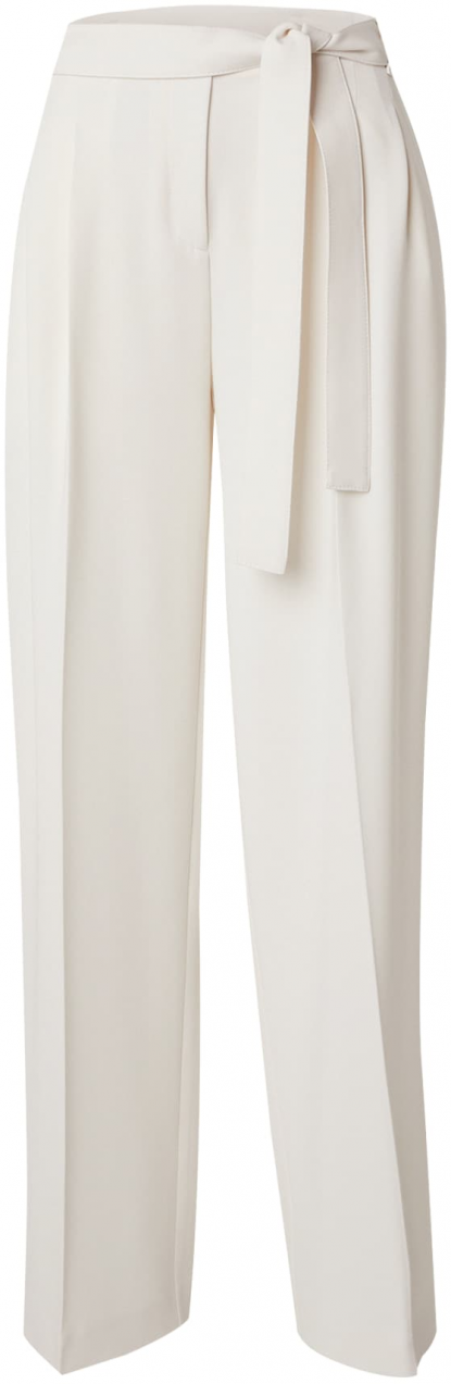 BOSS Plisované nohavice 'Tapiana'  biela