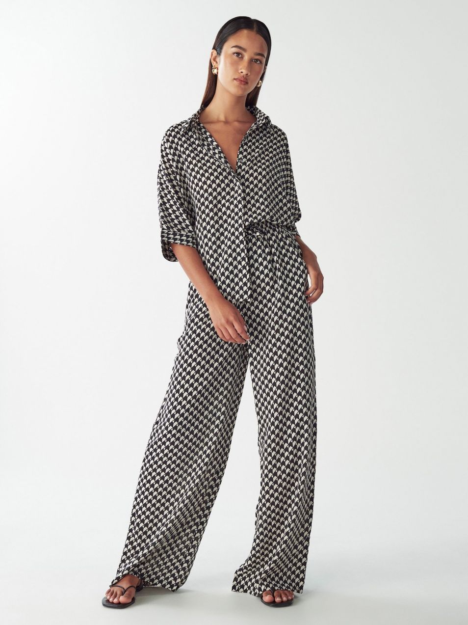 Willa Nohavice 'LEONARDO PANT'  čierna / biela